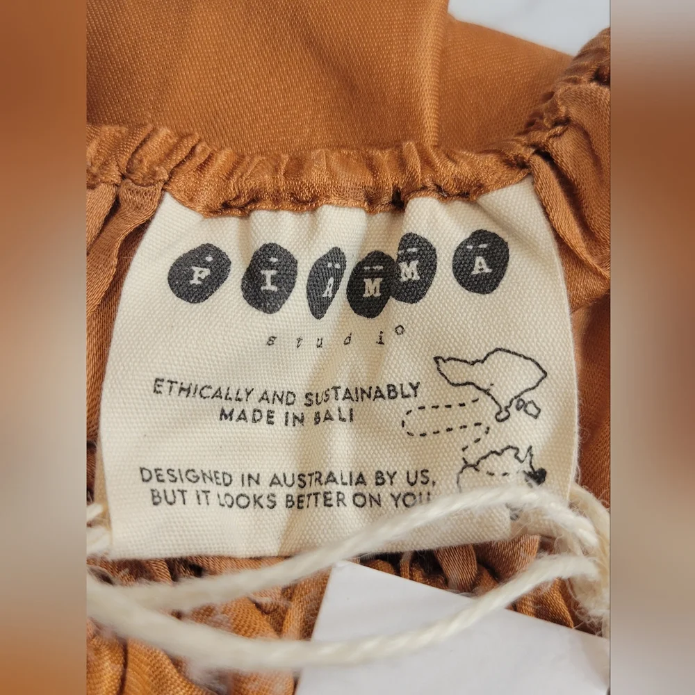 Krakatoa Terracotta Bemberg Maxi Dress - Picture 8 of 10